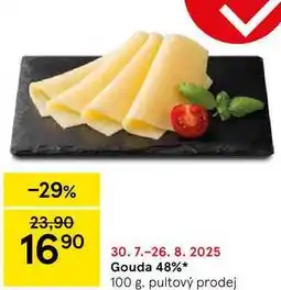 Tesco Gouda 48%, 100 g nabídka