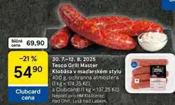 Tesco Tesco Grill Master Klobása v maďarském stylu, 400 g nabídka