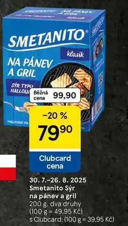 Tesco Smetanito Sýr na pánev a gril, 200 g, dva druhy nabídka
