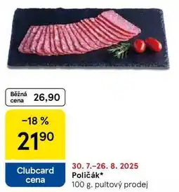 Tesco Poličák, 100 g nabídka