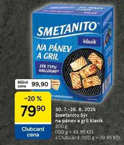 Tesco Smetanito Sýr na pánev a gril klasik, 200 g nabídka