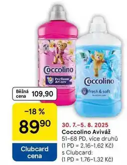 Tesco Coccolino Aviváž, 51-68 PD, více druhů nabídka