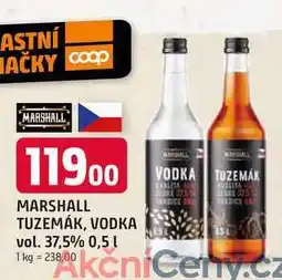 Trefa MARSHALL TUZEMÁK, VODKA vol. 37,5% 0,5l nabídka