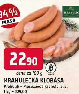 Trefa KRAHULECKÁ KLOBÁSA 100 g nabídka