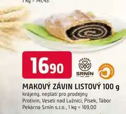 Trefa SRNIN MAKOVÝ ZÁVIN LISTOVÝ 100 g nabídka