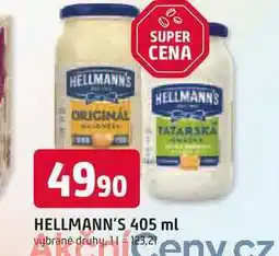 Trefa Hellmann's majonéza, tatarská omáčka 405ml, vybrané druhy nabídka