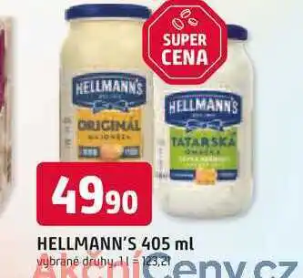 Trefa Hellmann's majonéza, tatarská omáčka 405ml, vybrané druhy nabídka