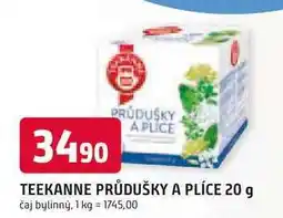 Trefa Teekanne bylinkové čaje, vybrané druhy 20 sáčků nabídka
