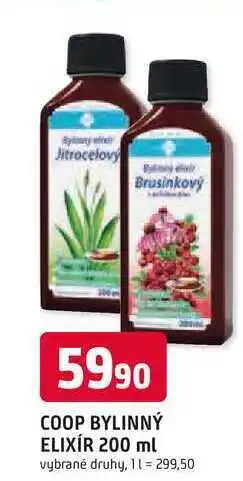 Trefa COOP BYLINNÝ ELIXÍR 200 ml nabídka