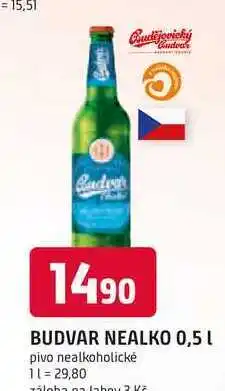 Trefa BUDVAR NEALKO 0,5l nabídka