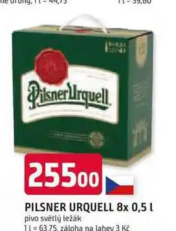 Trefa Pilsner Urquell Pivo ležák světlý 8 x 0,5l nabídka