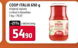 Trefa COOP ITALIA 690 g Krájená rajčata s cibuli a bazalkou nabídka