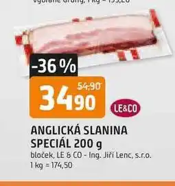 Trefa Le & Co Anglická slanina speciál blok nabídka