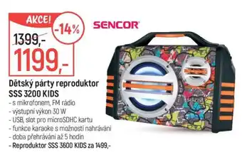 Globus Dětský párty reproduktor SSS 3200 KIDS nabídka