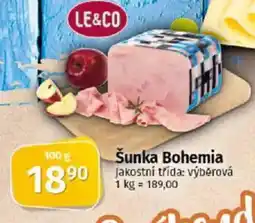 Coop Šunka Bohemia nabídka