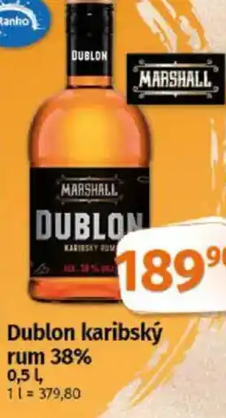 Coop Dublon karibský rum 38% nabídka
