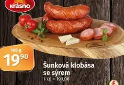Coop Šunková klobása se sýrem nabídka