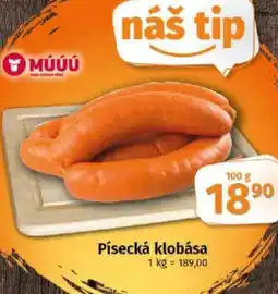 Coop Písecká klobása nabídka
