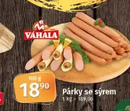 Coop Párky se sýrem nabídka