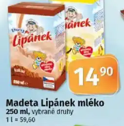 Coop Madeta Lipánek mléko nabídka