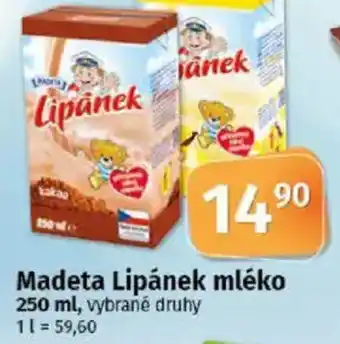 Coop Madeta Lipánek mléko nabídka