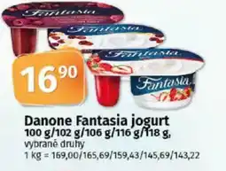 Coop Danone Fantasia jogurt nabídka