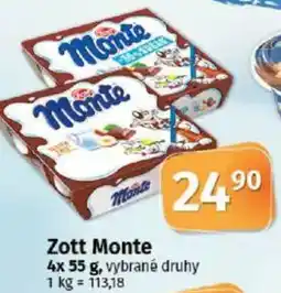 Coop Zott Monte nabídka