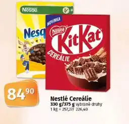 Coop Nestlé Cereálie nabídka