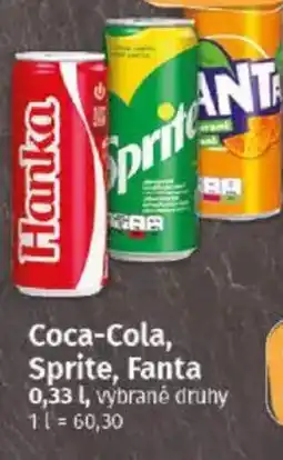 Coop Coca-Cola, Sprite, Fanta nabídka