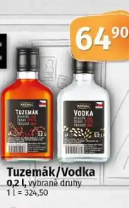 Coop Tuzemák/Vodka nabídka