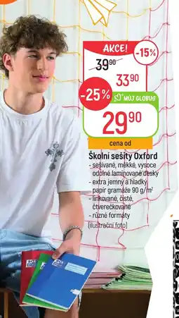 Globus Školní sešity Oxford nabídka