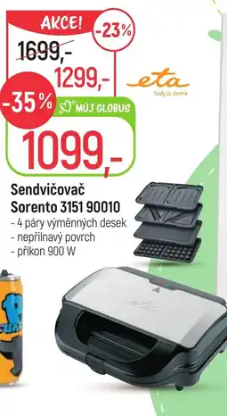 Globus Sendvičovač Sorento 3151 90010 nabídka