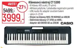 Globus CASIO Klávesový nástroj CT S300 nabídka