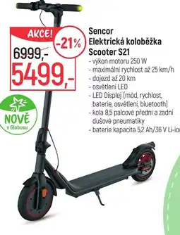Globus SENCOR Elektrická koloběžka Scooter S21 nabídka