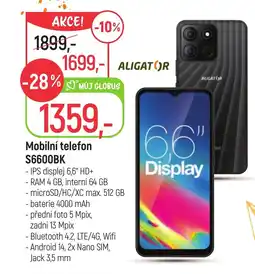 Globus Mobilní telefon S6600BK nabídka