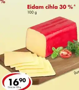 CBA Eidam cihla 30 %, 100 g nabídka