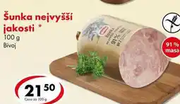 CBA Šunka nejvyšší jakosti, 100 g nabídka