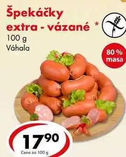 CBA Špekáčky extra - vázané, 100 g nabídka