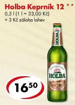 CBA Holba Keprník 12, 0,5 l nabídka