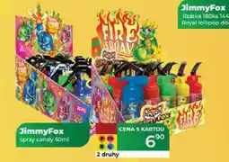 Tamda Foods JimmyFox spray candy 50 ml nabídka