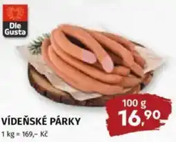 Coop Vídeňské párky nabídka