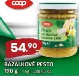 Coop Bazalkové pesto nabídka