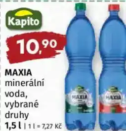 Coop MAXIA minerální voda nabídka