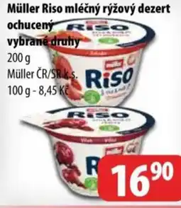 Partner Maloobchodní síť Müller Riso mléčný rýžový dezert ochucený nabídka