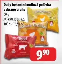 Partner Maloobchodní síť Daily instantní nudlová polévka nabídka