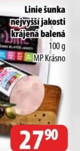 Partner Maloobchodní síť Linie šunka nejvyšší jakosti krájená balená nabídka