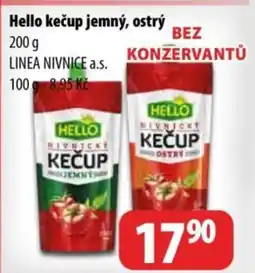 Partner Maloobchodní síť Hello kečup jemný, ostrý nabídka