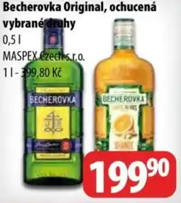 Partner Maloobchodní síť Becherovka Original, ochucená nabídka