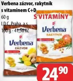 Partner Maloobchodní síť Verbena zázvor, rakytník s vitaminem C+D nabídka