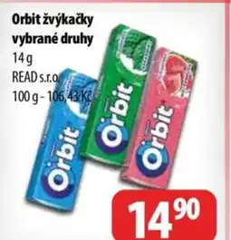Partner Maloobchodní síť Orbit žvýkačky nabídka